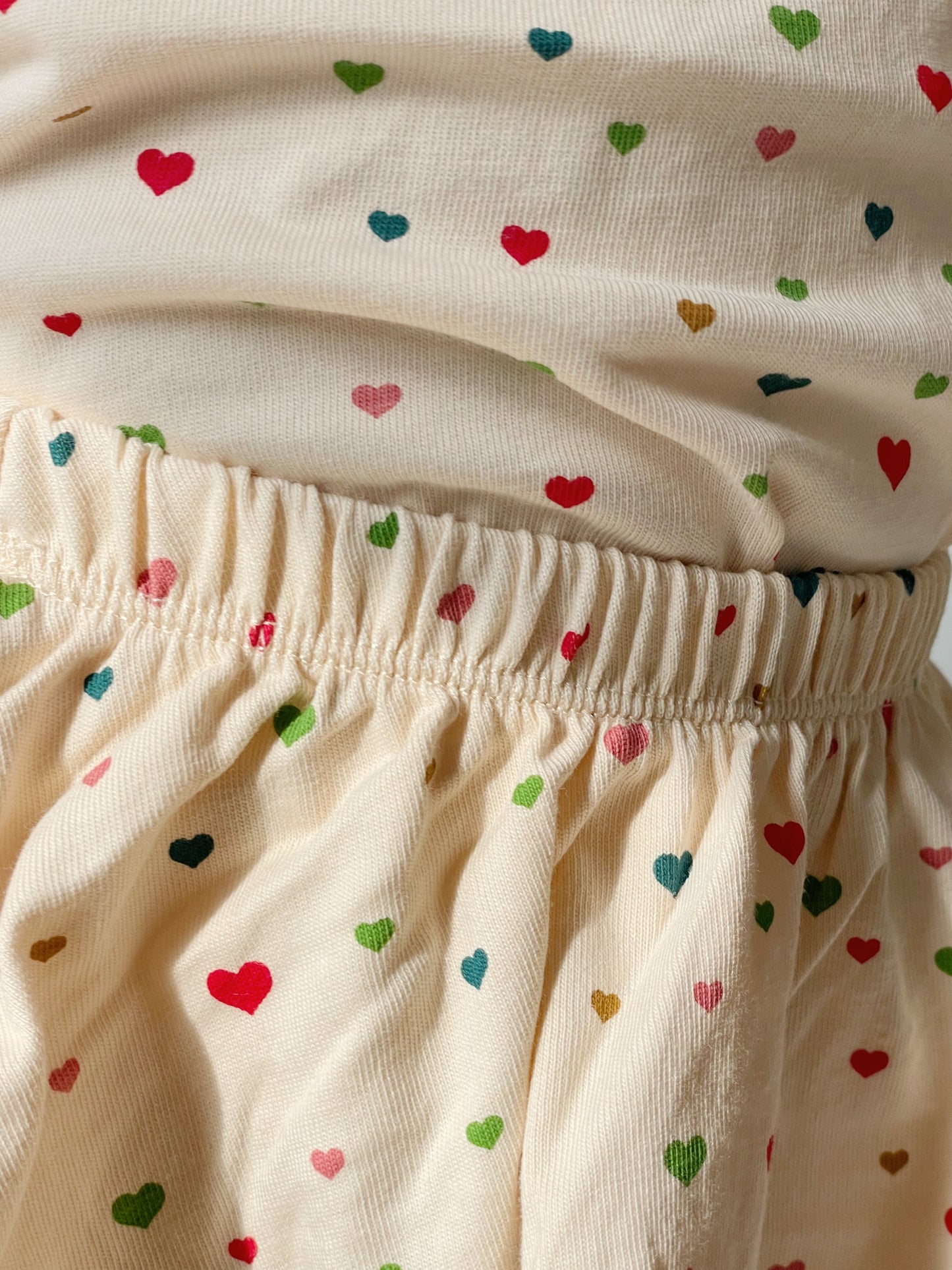 2 pack lin skirt set | multi hearts