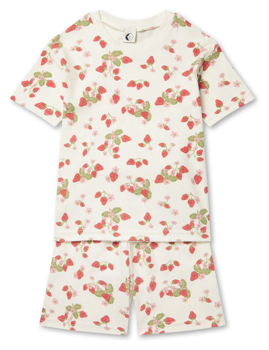 shortie pj set | strawberry