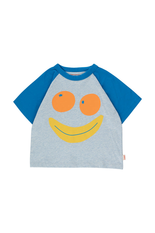 smile color block tee