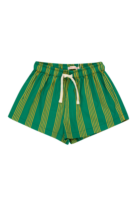 fine lines short | deep green + yellow