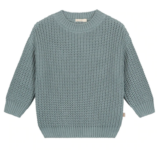 chunky knitted sweater | ocean