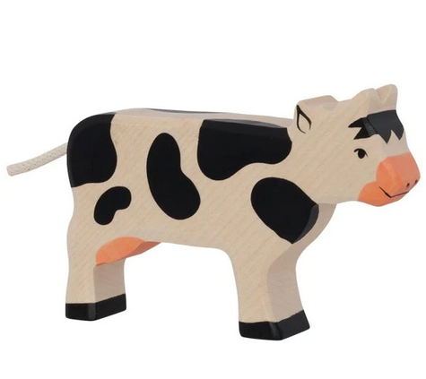 cow standing | black