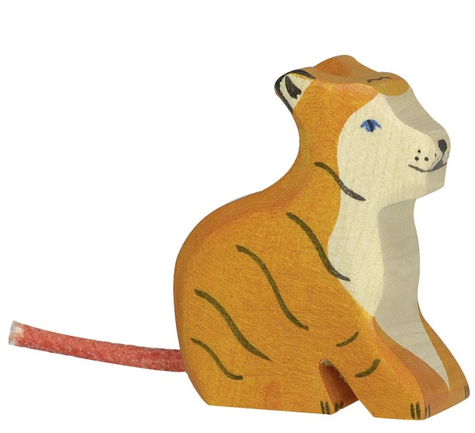 tiger | sitting small