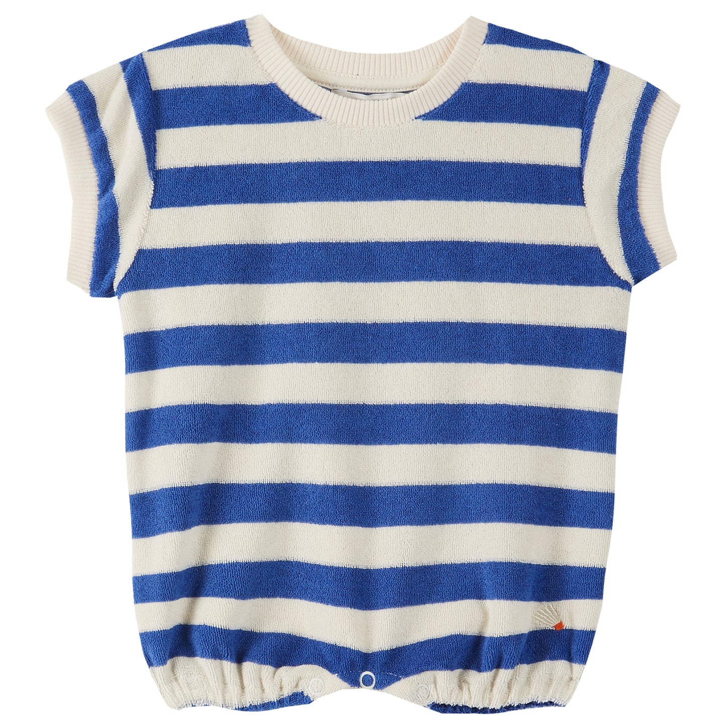 striped terry overall