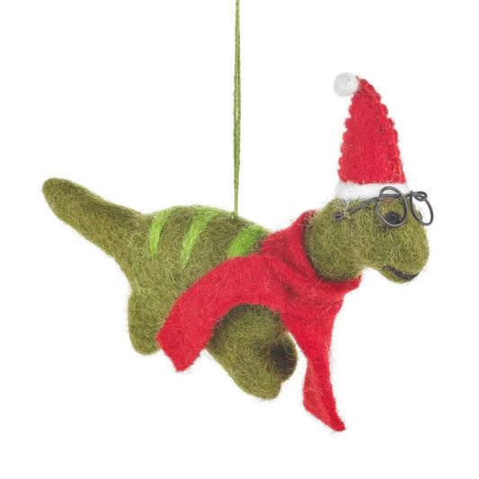 Christmas dinosaur