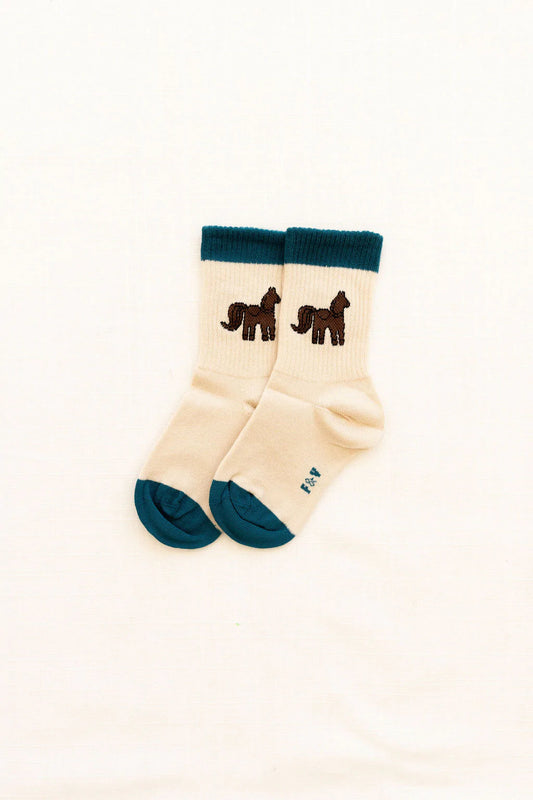 socks | embroidered pony
