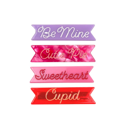 Valentine's Day hair clip set